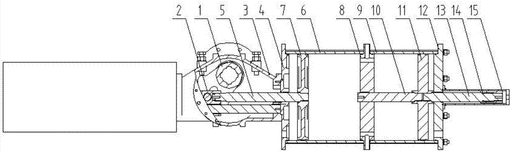 AT氣動執行器組成結構圖 AT氣動執行器組成結構圖